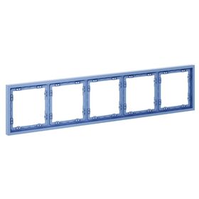 Рамка пластиковая на 5 постов S70 (деним) / Voltum VLS100515