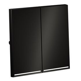 Клавиши для выключателя/переключателя двухклавишного с подсветкой S70 Metal (антрацит) / Voltum VLSM000412