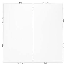 Выключатель двухклавишный S70 (белый матовый) / Voltum VLS020102