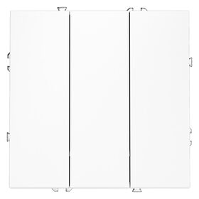 Выключатель трехклавишный S70 (белый матовый) / Voltum VLS030102