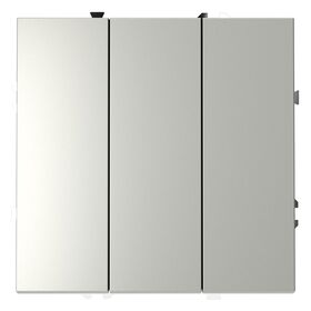 Выключатель трехклавишный S70 (сталь) / Voltum VLS030105