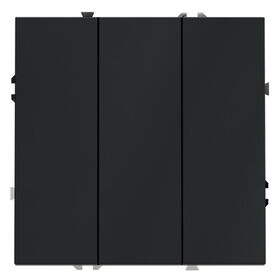 Выключатель трехклавишный S70 (графит) / Voltum VLS030107