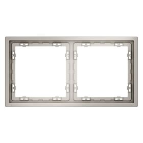 Рамка пластиковая на 2 поста S70 (кашемир) / Voltum VLS100203