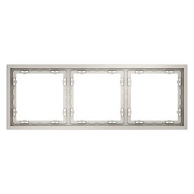 Рамка пластиковая на 3 поста S70 (кашемир) / Voltum VLS100303