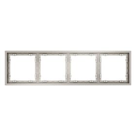 Рамка пластиковая на 4 поста S70 (кашемир) / Voltum VLS100403