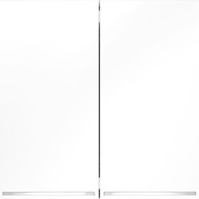 Проходной переключатель двухклавишный с подсветкой S70 (белый матовый) / Voltum VLS020402