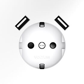 Розетка с заземлением и защитными шторками с USB A+A S70 (белый матовый) / Voltum VLS040402