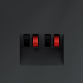 Розетка акустическая 4-местная S70 (графит) / Voltum VLS060307