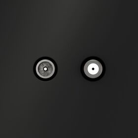 Розетка телевизионная оконечная TV+SAT S70 (черный матовый) / Voltum VLS060408