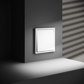 Проходной переключатель одноклавишный S70 (белый матовый) / Voltum VLS010302