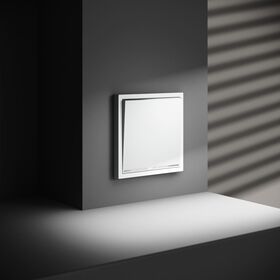 Проходной переключатель одноклавишный с подсветкой S70 (белый матовый) / Voltum VLS010402