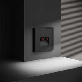 Розетка акустическая 4-местная S70 (графит) / Voltum VLS060307