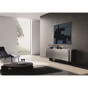 Рамка стеклянная на 5 постов S70 (титан, стекло) / Voltum VLS110506