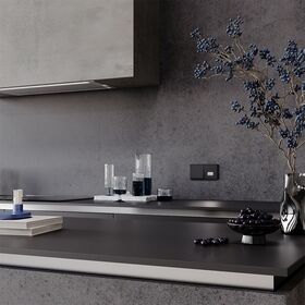 Выключатель одноклавишный S70 (черный матовый) / Voltum VLS010108