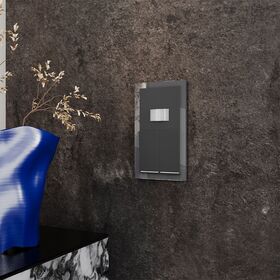 Рамка стеклянная на 2 поста S70 (графит, стекло) / Voltum VLS110207