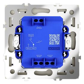 Проходной переключатель одноклавишный S70 (сталь) / Voltum VLS010305