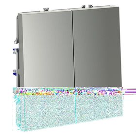 Выключатель с самовозвратом двухклавишный S70 (сталь) / Voltum VLS020605