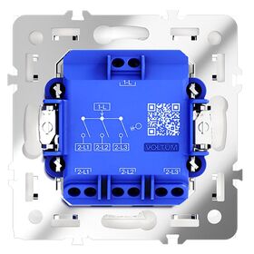 Выключатель трехклавишный S70 (белый матовый) / Voltum VLS030102