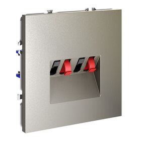 Розетка акустическая 4-местная S70 (шелк) / Voltum VLS060304