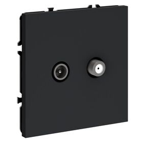 Розетка телевизионная оконечная TV+SAT S70 (графит) / Voltum VLS060407