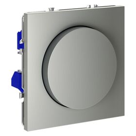 Светорегулятор поворотно-нажимной 600 Вт S70 (сталь) / Voltum VLS070305