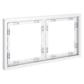 Рамка пластиковая на 2 поста S70 (белый матовый) / Voltum VLS100202