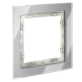 Рамка стеклянная на 1 пост S70 (сталь, стекло) / Voltum VLS110105