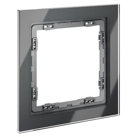 Рамка стеклянная на 1 пост S70 (графит, стекло) / Voltum VLS110107