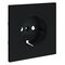 Накладка для розетки с заземлением S70 (графит) / Voltum VLS000607