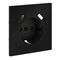 Накладка для розетки с заземлением и защитными шторками, с USB A+A S70 (черный матовый) / Voltum VLS000908