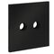 Накладка для розетки телевизионной оконечной TV+SAT S70 (черный матовый) / Voltum VLS001608