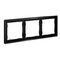 Рамка металлическая на 3 поста S70 Metal (антрацит) / Voltum VLSM120312