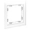 Рамка стеклянная на 1 пост S70 (белый,матовый,стекло) / Voltum VLS110102