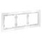 Рамка стеклянная на 3 поста S70 (белый, стекло) / Voltum VLS110301