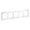 Рамка стеклянная на 5 постов S70 (белый, стекло) / Voltum VLS110501