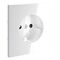 Накладка для розетки с заземлением и защитными шторками S70 (белый глянцевый) / Voltum VLS000701