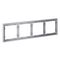 Рамка пластиковая на 4 поста S70 (серый) / Voltum VLS100416