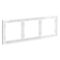 Рамка пластиковая на 3 поста S70 (белый глянцевый) / Voltum VLS100301