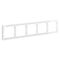 Рамка пластиковая на 5 постов S70 (белый глянцевый) / Voltum VLS100501