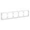 Рамка пластиковая на 5 постов S70 (белый матовый) / Voltum VLS100502