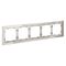 Рамка стеклянная на 5 постов S70 (кашемир, стекло) / Voltum VLS110503