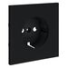 Накладка для розетки с заземлением S70 (графит) / Voltum VLS000607