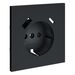 Накладка для розетки с заземлением и защитными шторками, с USB A+C S70 (графит) / Voltum VLS001007
