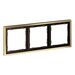 Рамка металлическая на 3 поста S70 Metal (латунь) / Voltum VLSM120309