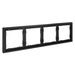 Рамка пластиковая на 4 поста S70 (графит) / Voltum VLS100407