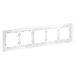 Рамка стеклянная на 5 постов S70 (белый, стекло) / Voltum VLS110501