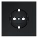 Накладка для розетки с заземлением S70 (графит) / Voltum VLS000607