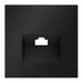 Накладка для розетки компьютерной RJ45 кат.6 S70 (черный матовый) / Voltum VLS001308