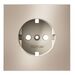 Накладка для розетки с заземлением S70 Metal (платина) / Voltum VLSM000610