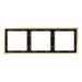 Рамка металлическая на 3 поста S70 Metal (латунь) / Voltum VLSM120309